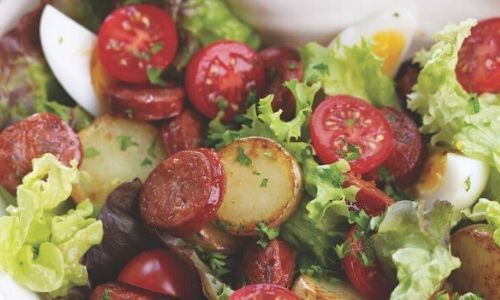 Warm Potato, Chorizo And Potato Salad